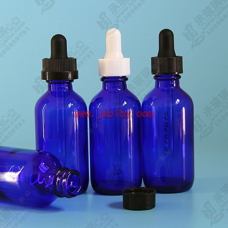 鈷藍(lán)色玻璃瓶藥用玻璃瓶廠家直銷